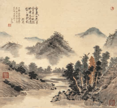 《临沈周》 纸本设色 400×400mm.png