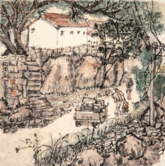 《约酒局》 纸本设色 480×480mm.png