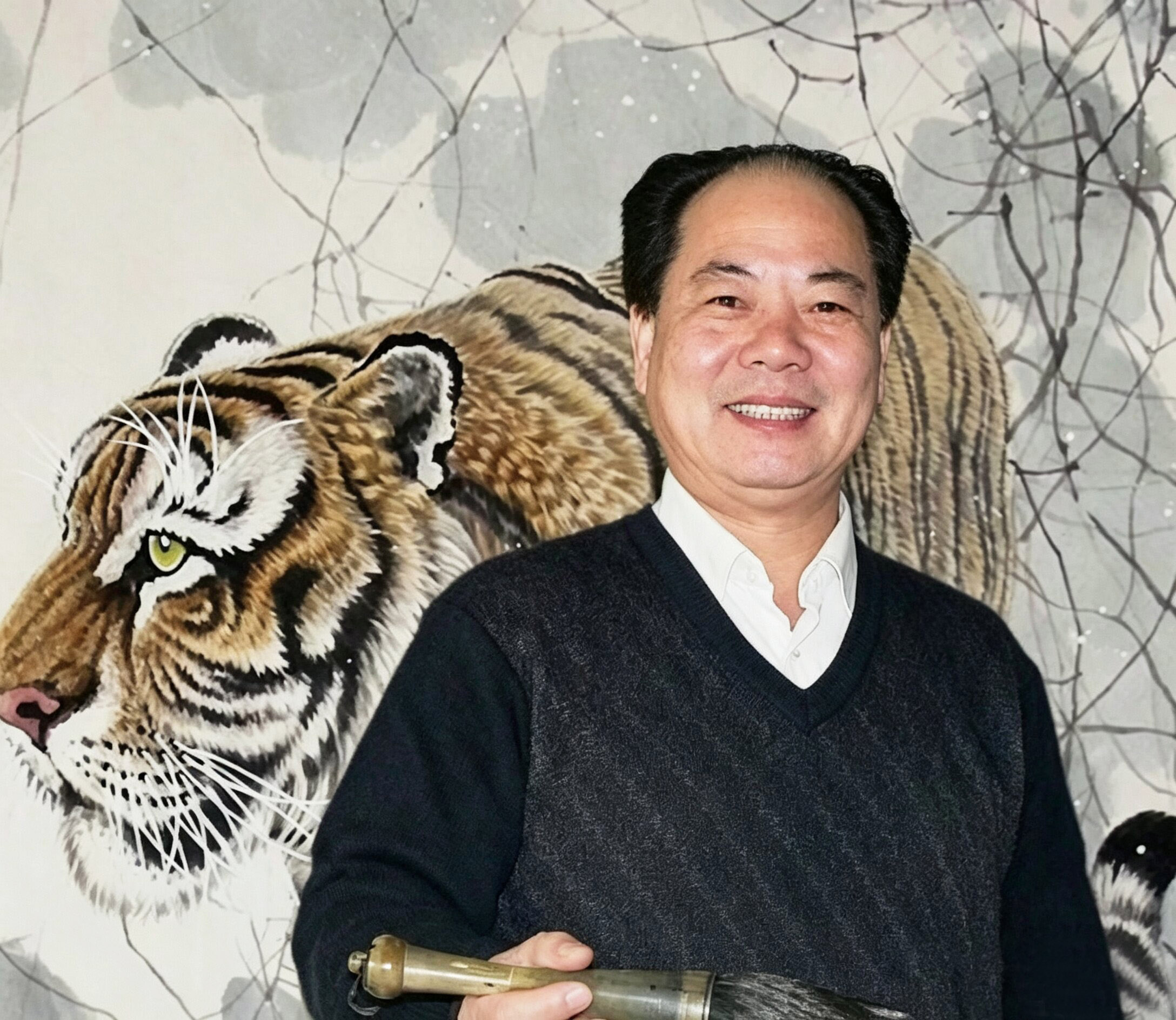 李九义画虎登峰造极